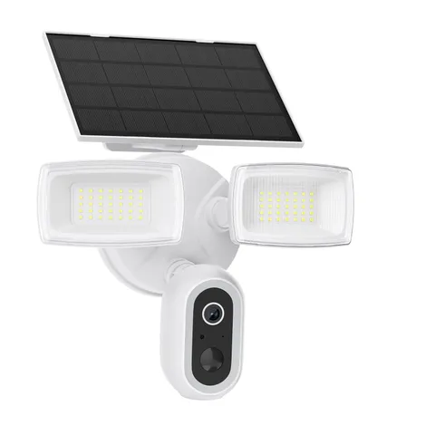 Solar Flood Light Camera, 2K Wireless Outdoor Floodlight Security Cam, Motion...