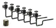 Trail Camera Tree Mount 6 Pack 360° Adjustable Head 1/4 Inch Screw - Wildlife