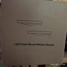 LED Flush Mount Motion Sensor Light, Hardwired Indoor White 2 Pack BLMS040715W