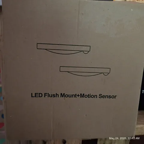 LED Flush Mount Motion Sensor Light, Hardwired Indoor White 2 Pack BLMS040715W