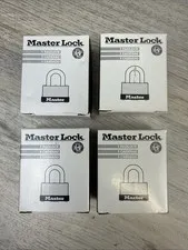 NEW 4-Pack Master Lock 1-1/2 in. Warded Padlock Body KAA Keyed Alike Set Of 4