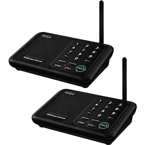 Versatile Wireless Intercom - 1 Mile Range, Enhanced Signal, 10 Channels