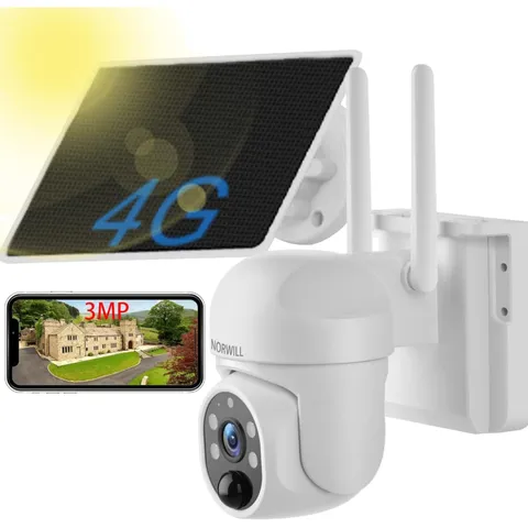 4G LTE Cellular Solar Security Camera Wireless Outdoor with AI Detection,PIR ...