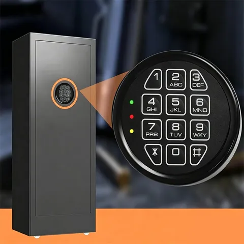 Gun Safe Lock Replacement,Black Keypad Electronic Safe Lock with rotating Lock