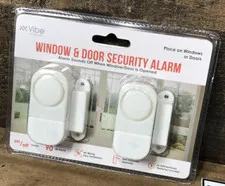 Window & Door Security Alarm Simple Install 2-pack Easy Use New Vibe e-ssentials