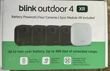 Blink Outdoor 4 XR Four Camera System w/Sync Module XR BRAND NEW Factory Sealed