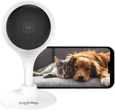 BoyKeep Pet Camera 2K, 5G/2.4GHz Cameras for Home Security, Pet Camera Indoor 