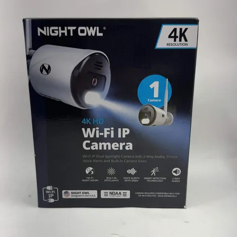 New Night Owl 4K HD Wi-Fi IP Camera WM-CAM-WNNP8LBU