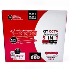 CCTV Kit Universal 5 IN 1 1080P Full HD Home Security Camera 4 Channel 4 Cam Set