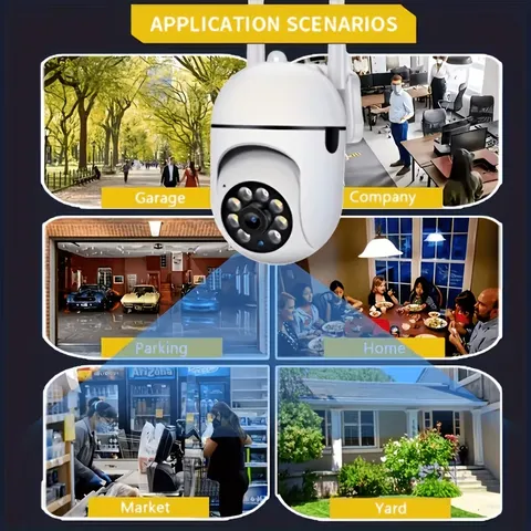 4PCS 1440P Wireless WiFi Indoor Security Cameras 360° Panoramic Night Vision