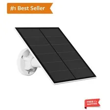 5W Waterproof Solar Panel Charger for Security Cameras -  Rated & Flexible