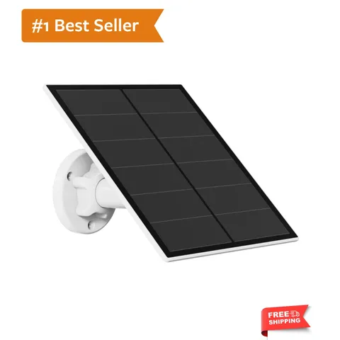 5W Waterproof Solar Panel Charger for Security Cameras -  Rated & Flexible