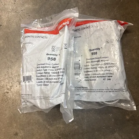 Honeywell 958 Hardwired Overhead Garage Door Contact x 2
