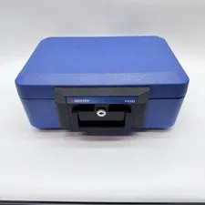 Sentry Safe 1100 Fire Proof With Key Portable Record Protection USA Made Blue