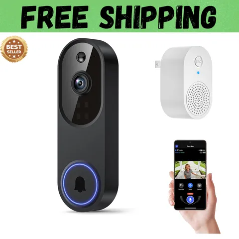 Ring Video Doorbell 1080p HD Camera WI-FI Night Vision Motion Detection Wireless