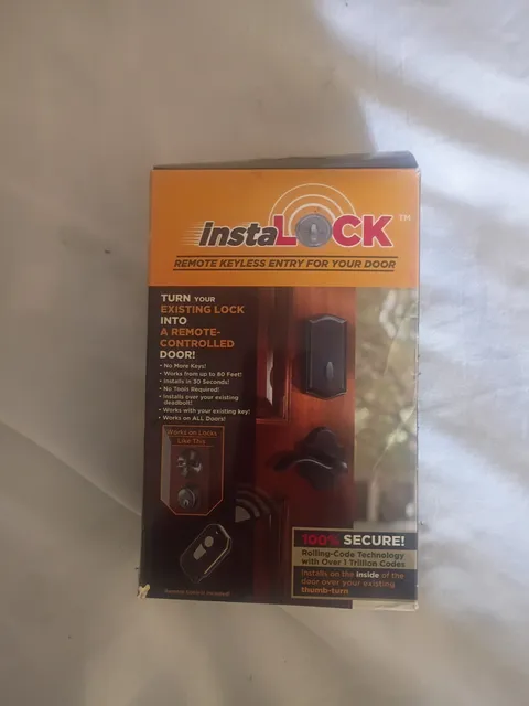 Instalock W/1 Remote Control 80 Feet Easy to Install No Tools Req