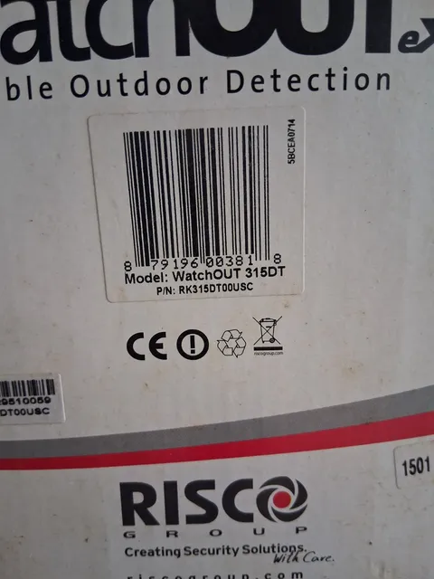 Risco Group WatchOUT 315DT Wired Outdoor-Only Motion Detector White RK315DTOOUSC