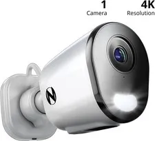 Night Owl WCM-FWIP8L-BS Plug-in AC Powered WiFi 4K Standalone Add-on Camera Open