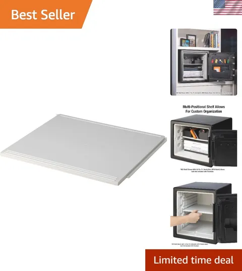 Shelf Insert for and Fireproof and Waterproof Safes, White Adjustable Safe Sh...
