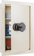 In-Wall Safe with Keypad and Manual Override Keys - Secure Storage