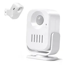 Motion Sensor Alarm with 20s Custom Voice Recording - 120dB Loud Indoor 1 Sensor
