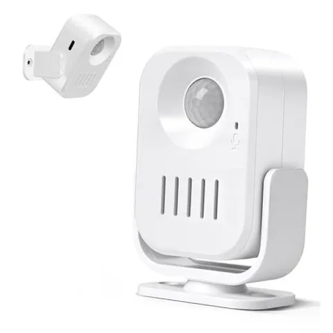 Motion Sensor Alarm with 20s Custom Voice Recording - 120dB Loud Indoor 1 Sensor