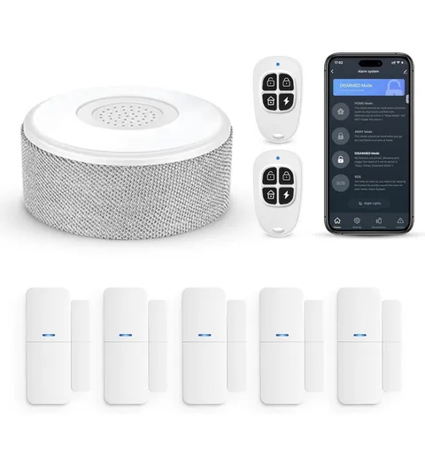 Tolviviov WiFi Door Alarm System, Wireless DIY Smart Home Security System