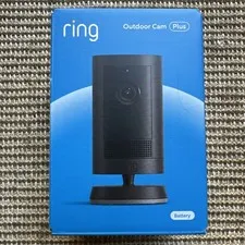 Ring - Outdoor Cam Plus, Battery, Wide-Angle 2K Video, Low-Light Sight