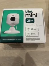 Blink Mini 2K+ 2K Plug-In Indoor/Outdoor Wi-Fi Camera Color Night Vision