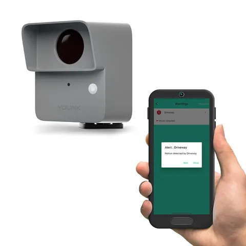 YoLink LoRa Smart Outdoor Motion Detector Sensor, Driveway Alert, Gray