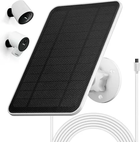 Solar Panel Compatible with SimpliSafe Outdoor Security Camera, Waterproof 4W 5V