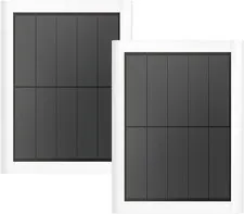 2-Pack 5W Solar Panel Charger for Ring Stick Up & Spotlight Cam - White