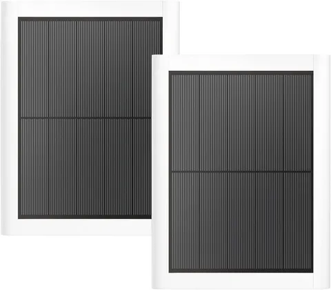 2-Pack 5W Solar Panel Charger for Ring Stick Up & Spotlight Cam - White