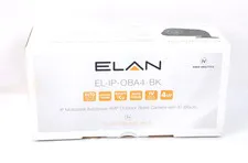 ElanEL-IP-OBA4-BK IP Poe 4MP Bullet Surveillance Camera (Black) New w776