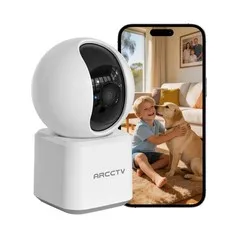 ARCCTV 2K Wireless Security Camera Indoor WiFi PTZ Motion Detection Night Vision