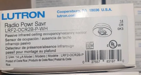 Lutron LRF2-OCR2B-P-WH Sensor