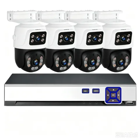 6MP 8 Channel PoE NVR Security Camera Kit Motion Alert Outdoor IP Surveillance