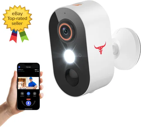1080P Wireless Security Camera AI Human Detection Night Vision Two Way Talk WiFi