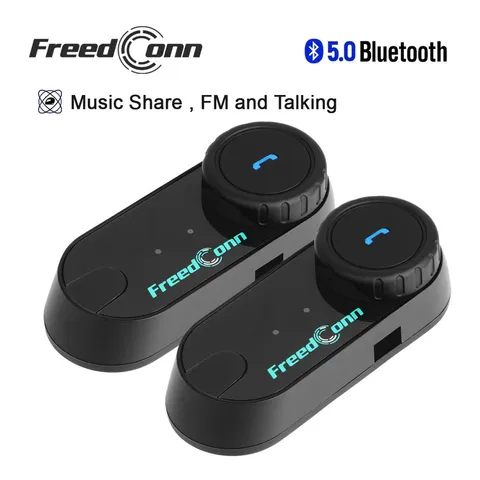 FreedConn T-COM VB Motorcycle Bluetooth Helmet Intercom 6 Riders FM Radio 800m