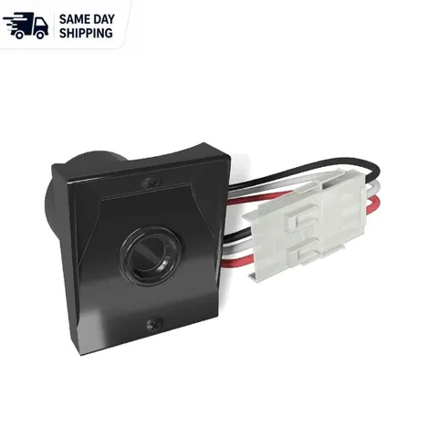 Black Outdoor Photocell Sensor for 3" Lamp Posts - Ezee Change Plug -  Listed