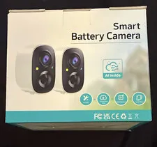 Smart Battery Camera 2-Pack Wireless 1080p Full Color Night Vision Two-Way