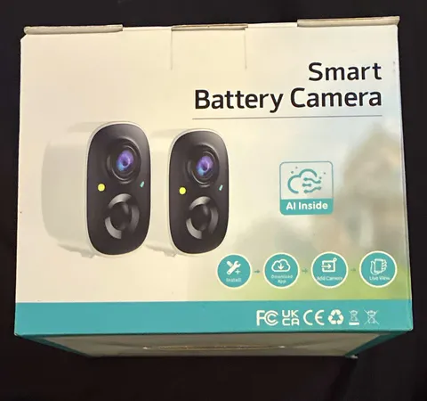 Smart Battery Camera 2-Pack Wireless 1080p Full Color Night Vision Two-Way