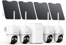 REOLINK Argus PT Ultra 4K Solar Security Camera Outdoor System 4 Pack | Encrypte