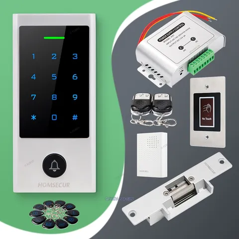 HOMSECUR IP66 APP WIFI RFID Access Control Set NC Strike Lock