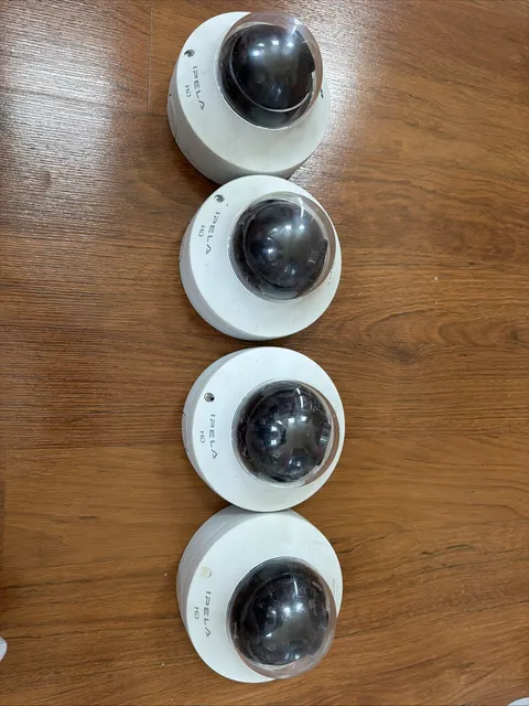 Lot of 4 Sony IPELA SNC-DH120 Network IP POE Dome Security Camera w/ Plate