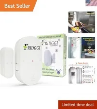 Silent to Loud Freezer Door Alarm - 60s Delay & Compact Size for Fridge Safety