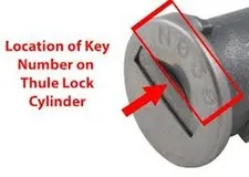 1 x Thule Roof Rack Key Ski Rack Key "N" Series Replacement -N001 To N200
