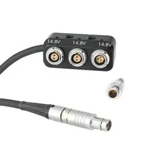 1 to 3 Power Splitter RS Fischer 3 Pin to 1x RS 3Pin and 2X 2Pin Female