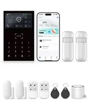 2026 Home Alarm System,120dB Alarm System with WiFi+GSM/4G & Real-Time APP Al...