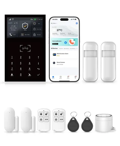 2026 Home Alarm System,120dB Alarm System with WiFi+GSM/4G & Real-Time APP Al...